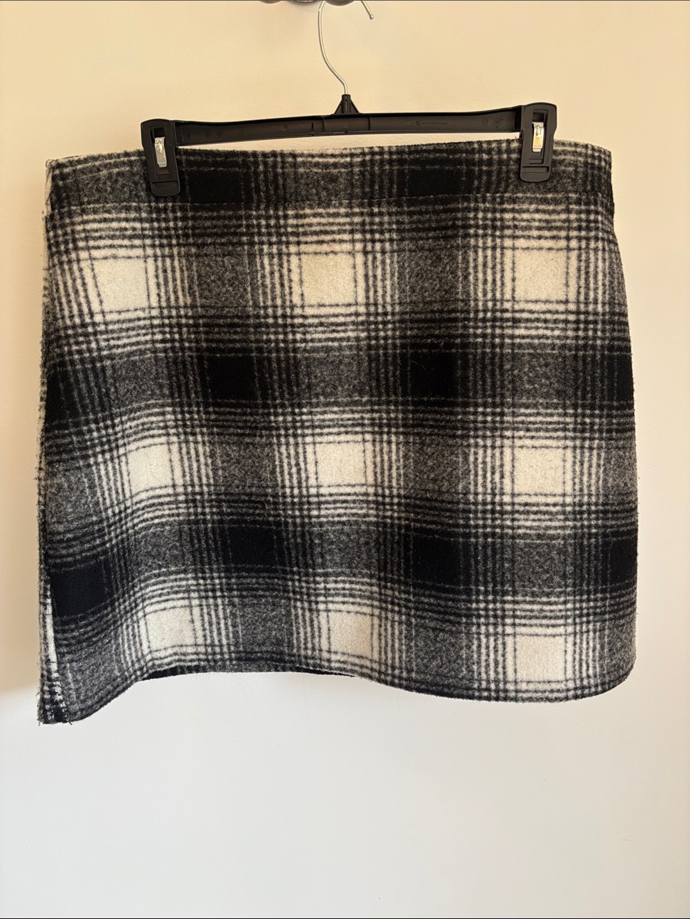 Long Tall Sally Plaid Mini Skirt - Black & White